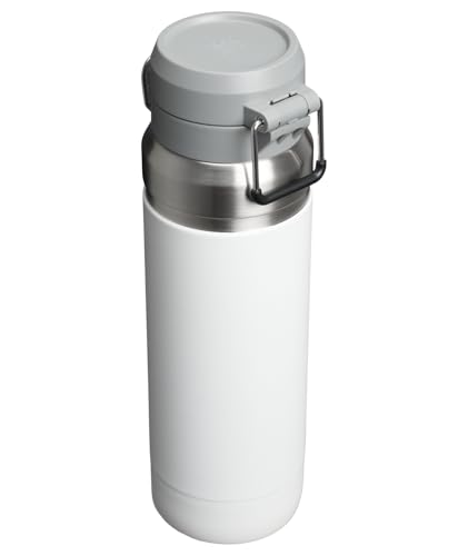 Image of Stanley Quick Flip GO Water Bottle 36 oz | Push Button Lid | Leakproof and Packable for Travel and Sports | Insulated Stainless Steel | BPA-Free | Frost