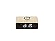 FRUGALINO Wecker Digital mit QI-Ladefunktion, Kabelloses Laden, Digital Dual Alarm Clock, Schlummerfunktion, Ladestation mit dimmbarem Display in 5 Stufen, Wireless Charger, Wecker ohne Ticken, beige