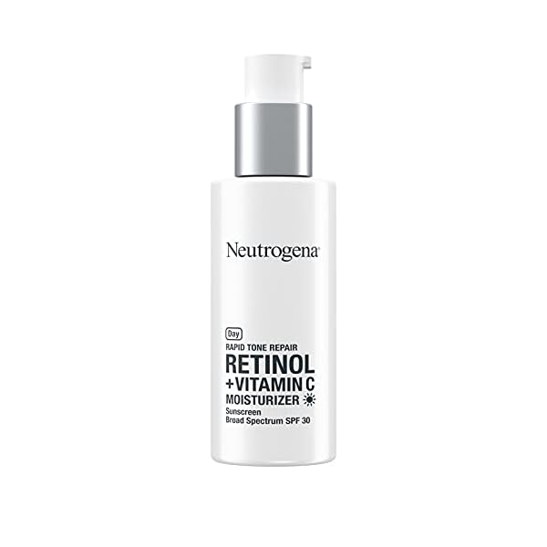 Neutrogena-Rapid-Tone-Repair-Retinol-Vitamin-C-Facial-Moisturizer-with-Retinol-Vitamin-C-Hyaluronic-Acid-SPF-30-Sunscreen-Tone-Evening-Brightening-Face-Cream-1-fl-oz Neutrogena Rapid Tone Repair Retinol + Vitamin C Facial Moisturizer with Retinol, Vitamin C, Hyaluronic Acid & SPF 30 Sunscreen, Tone-Evening & Brightening Face Cream, 1 fl. oz