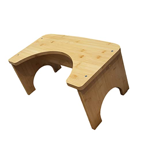 Tabouret salle de bain naturel avec marchepied antidérapant