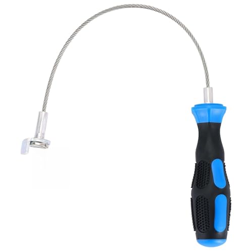 Acymner Magnetic Oil Drain Plug Removal Tool | 15.15 Inch Flexible Anti-Scald Sump Plug Remover Tool Oil Filter Magnet Strong Magnetic Oil Filter Removal Tool for Cars SUVs Trucks and RVs