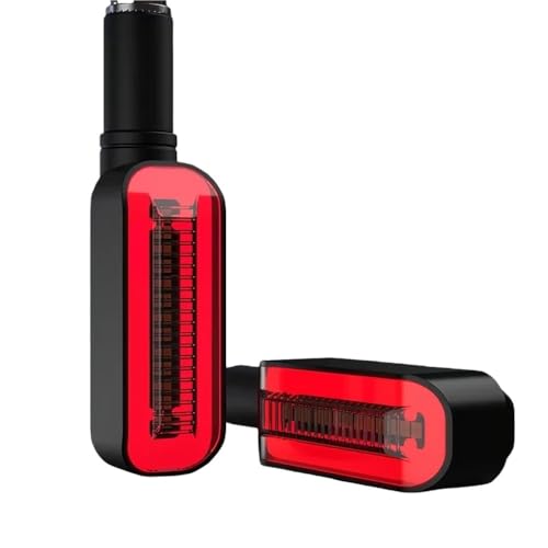 Intermitentes de moto universales tipo DRL con indicador de señal de giro y luz de advertencia
