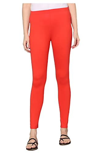 Image of H2 Women's Ankle Length Stretchable Cotton Leggings - Soft Stretch for Casual and Yoga