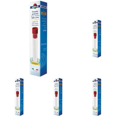 MASTER AID Provetta Urine, Trasparente, 12 Millilitro (Confezione da 5)