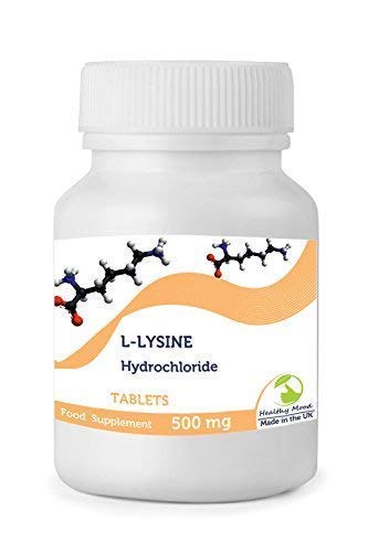 L-lysine Hydrochloride 1000mg Health Food Supplement Amino Acid 30 Tablets Pills in Bottles Quality Britain HEALTHY MOOD UK