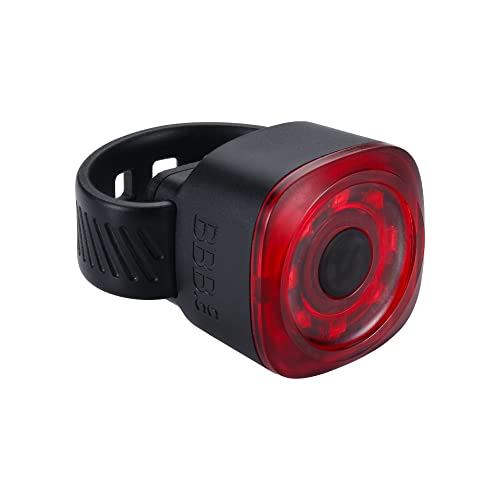 BBB Cycling Bike Light Rear Red Reachargeable Waterpoof USB Strapmount Spirit BLS-226, Black