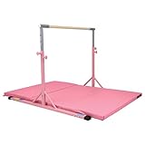 Z Athletic Kip Bar and Folding Gymnastics Mat, 4 Ft x 6 Ft x 2 in