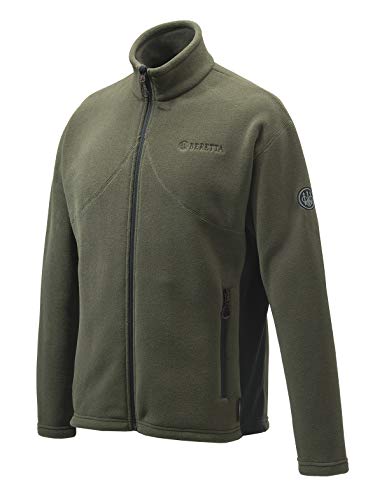 Beretta Outdoor Hunting Smartech Full Zip Polartec Thermal Fleece Jacket, Green, M