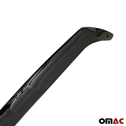 Omac Front Bug Deflector For  Ford Escape 2013 To 2019, Hood Protector, All Weather, Black #TOP7