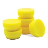 Griot's Garage 1" Perfecting Foam Pads for Car Polishing and Detailing, Buffing Pads for Paint Correction, Polishing, and Waxing, Yellow, Set of 6