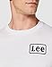 Lee LS Stripe Camiseta, Blanco (White 12), XX-Large para Hombre