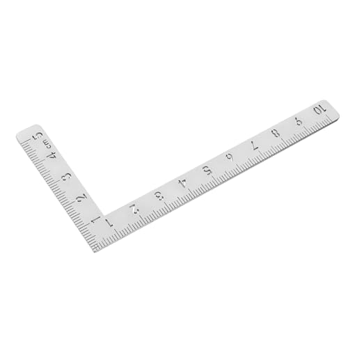 VILLCASE Carpenters Square Tool Right Angle Ruler 90 Degree Stainless Steel Angle Square for Leather Craft Woodworking