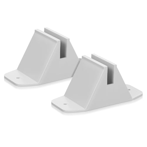 FONDOTIN 2piezas Base para Valla De Jardín Soporte De Plástico Resistente para Fijar y Estabilizar Vallas De Plástico y Exteriores Accesorio Práctico para Bricolaje Jardín