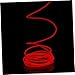 HAPINARY 2.3mm Neon Wire Car Light Strip Red Cold Light Bar for Car Decoration 1m