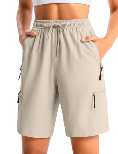 Womens Hiking Shorts Quick Dry Casual Cargo Shorts Fishing