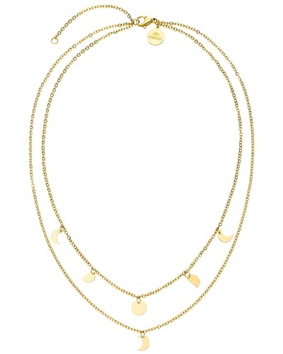 Purelei® Luna Kette Damen (Gold) – Halskette Damen aus langlebigem...