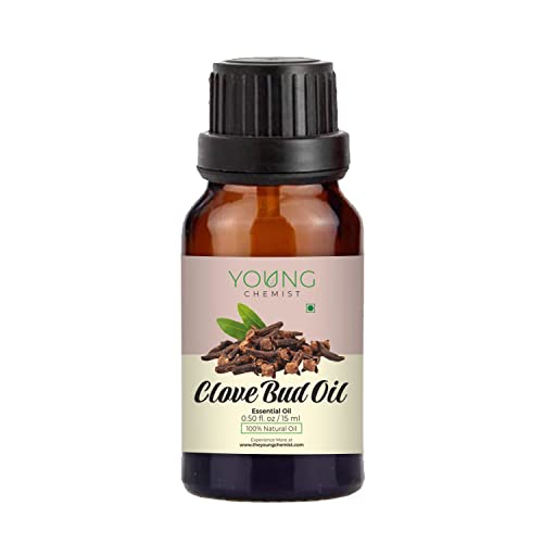 Young Chemist Clove Bud Oil - 15ml | Premium, Pure Essential Oil for Toothache Relief, Aromatherapy & Natural Home Care | Therapeutic Grade for Pain Relief, Skin Health, and DIY Blends