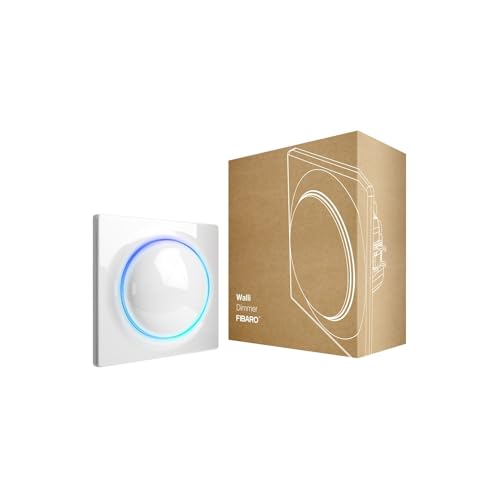 FIBARO Walli Dimmer / Z-Wave Plus Smart Lichtdimmer mit LED Deckel, FGWDEU-111