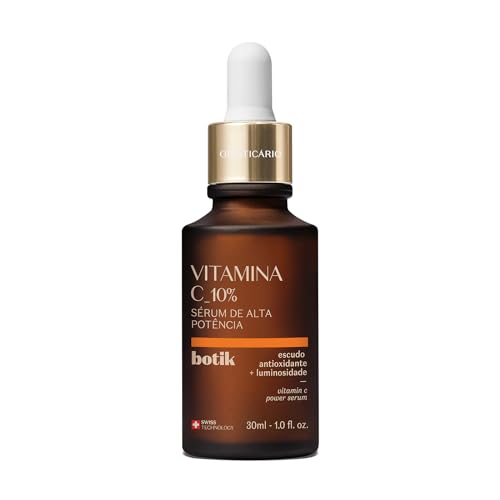 O Boticário Botik Sérum Facial Alta Potencia Vitamina C 10% Antioxidadente Piel Iluminada Aspecto Descansado y Vibrante Vegan 30ml