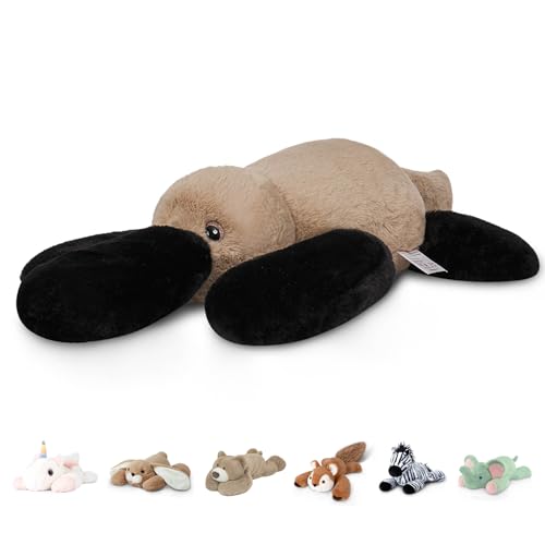Image of Niuniu Daddy 20 inch 3.3 lb Weighted Platypus Stuffed Animal for Adults Kids, Giant Large Soft Body Pillow Plush Toy for Sleeping Huggable, Gift for Everyday Comfort