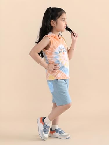 Image of POLKA TOTS 100% Pure Cotton T-Shirt and Shorts Combo For Boys | Summer Dress & Beach Wear for Boys and Toddlers | Breathable Premium Fabric Co-Ord Set Kids | Relaxed Fit Casual Summer Outfit for Kids