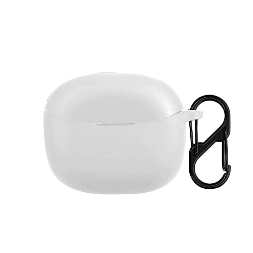 Image of LIRAMARK Shockproof Protective Silicone 360 Cover Case with Buckle Designed for Anker Soundcore R100 (White)