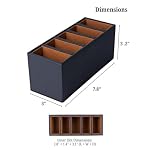 Remote Control Holder, 5-Slot Small Desk Organizer TV Remote Caddy - Image 3