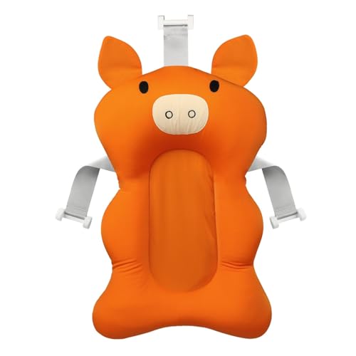 Image of Baby Bath Seat Support Net Soft Infant Bathing Seat Support Mat Suspension Shower Pad Adjustable Non-Slip Newborn Bathtub Sling Mat Baby Sink Bather Tub Shower Net Bathtub Sit Up Mesh 0-8 Month