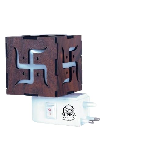 Image of RUPIKA |Swastik Electric Kapoor Dani | Aroma Incense Burner | Camphor Diffuser | Electric Dhoop Dani for Home Office Puja Meditation