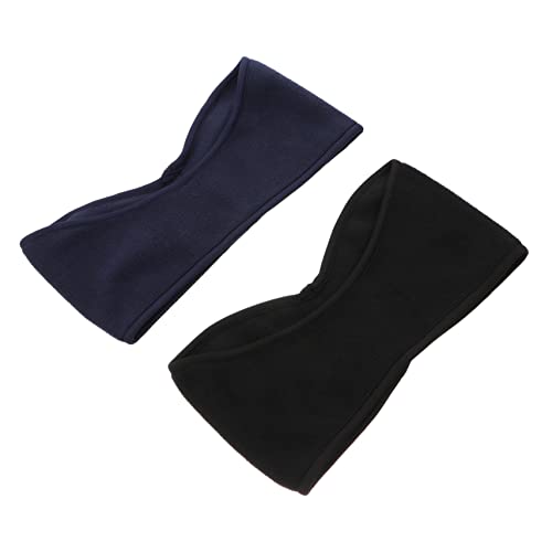 VANZACK Warm Headband Cold-proof Ear Muffs for Women Men Fleece Sports Headband Full Cover Ear Warmer 2 Pcs