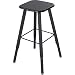Safco Products Alphabetter Stool for Alphabetter Stand-Up Desk (sold separately), Black Frame/Black Seat