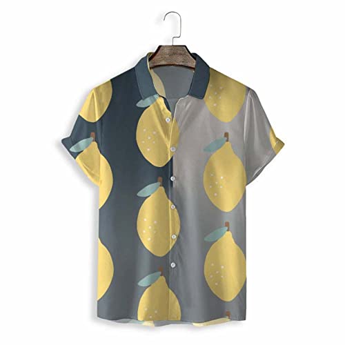 Chemise hawaïenne pour hommes mode imprimé tropical manches courtes