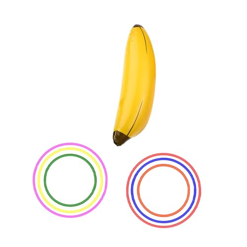 Tachiuwa Inflatable Banana Ring Toss Game Bachelorette Party Accessories Decoration Tossing Game for Birthday Beach Engagement, 1 Inflatable Banana