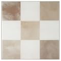 SMART TILES Peel and Stick Backsplash - 5 Sheets of 7,75" x 7,75" - 3D Adhesive Peel and Stick Tile Backsplash for Kitchen, Bathroom, Wall Tile, Checkered