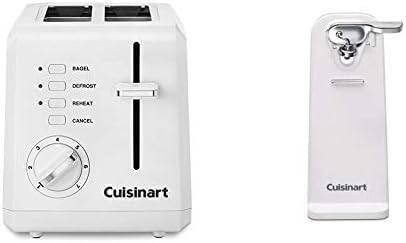 cuisinart plastic compact 2 slice white toaster