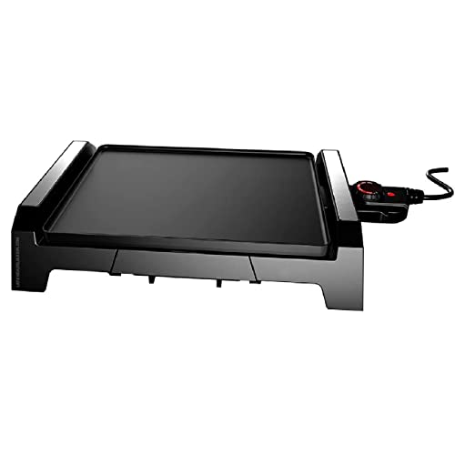 Plancha De Asar Eléctrica Grunkel Antiadherente Con Superficie De 25,4Cm X 35,6Cm Lisa. En Oferta Suinga Plancha De Asar Eléctrica Antiadherente Con Superficie De 25,4Cm X 35,6Cm Lisa. Fácil De Limpiar. Regulador De Temperatura Y Recoge Salsas. Potencia 2000W