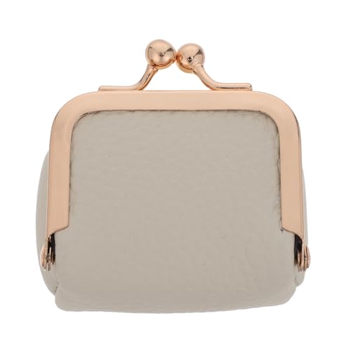 Garneck Mini Joyero de Cuero Vintage Gris Claro, Estuche de Viaje para Joyas Portátil, Caja Pequeña para Anillos, Pendientes y Collares, Organizador Compacto para Mujer