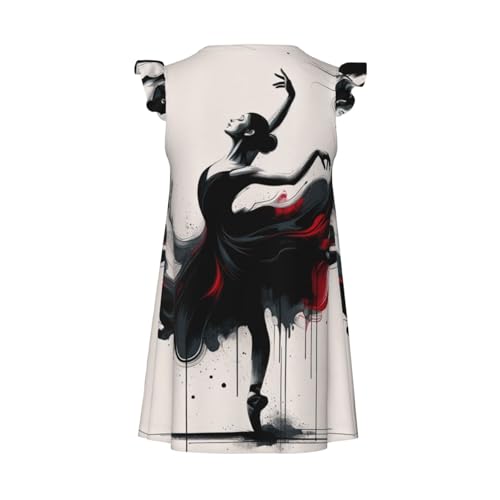 Augenstern Flutter Sleeve Nightgown Pajama Gown Dancing-Ballerina Easy Pull-On Sleepwear Nightdress2