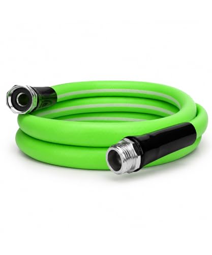 UNCO- Hybrid Polymer Leader Garden Hose 5/8 ID x 6 FT 3/4 Fittings