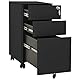 vidaXL Aktenschrank mit Rollen Rollcontainer Bürocontainer Schubladenschrank Büroschrank Stahlschrank Metallschrank Schrank Anthrazit 30x45x59cm Stahl
