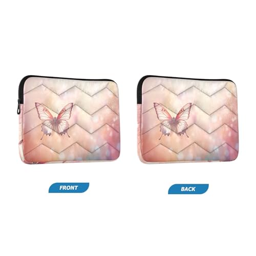 Funda para portátil de 13-14 pulgadas con diseño de mariposa impermeable miniatura 2