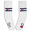 Lavley I Heart Colorado Socks - Cool CO Souvenir Gift Accessory for Travelers and Locals - Unisex One Size for Men, Women and Teens #3