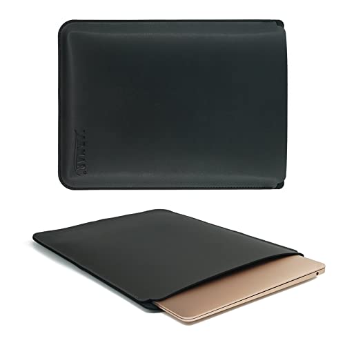 Laptop Sleeve Compatible With 13-14-16 Inch M1 M2 Macbook Pro/Macbook Air/Ipad Air/Ipad Pro, Faux Leather 13In Case, Black #TOP6