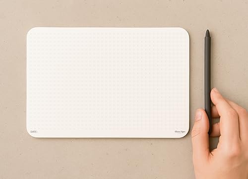 Image of CLEVER SIGNS A5 Dot Grid Notepad - 2 Pack (5.8 inch x 8.3 inch) - Medium Dotted Memo Desk Pads, Premium Paper with Cardboard Back Support - Mouse Pad Notepad, Ideal for Note-Taking, Planning, Sketching & Journaling