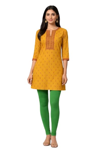 Women Solid Full Length Leggings | Cotton Lycra Blend | Stretch Fit | Comfortable Regular Wear Leggings Leaf Green-12-image-44