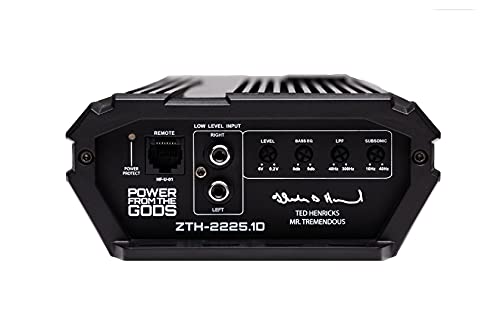 Hifonics Zth-2225.1D Zeus Theta Compact Mono Channel Car Audio Amplifier (Silver) – Class D Amp, 2200-Watt, Onboard Electronic Crossover, Built-In Bass Control, Bass Remote Included #TOP1