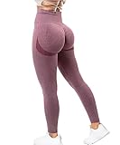 HIGH WAIST SPORT LEGGINGS - Hohe Taile Yogahose mit einem elastisch breiten Bund von 10 cm bietet ein angenehmes und festes Gefühl. Durch die perfekte Passform rutscht nicht die Damen Seamless Leggings beim Sport, drückt nicht beim Sitzen. Rutscht nicht!