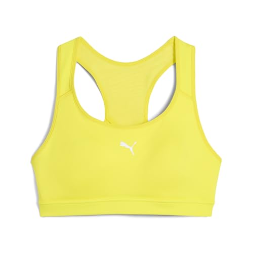 Puma - Sujetador de running 4KEEPS para mujer, Lemon Sherbert Yellow, L