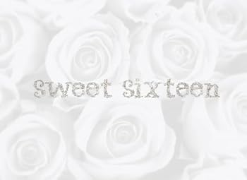 Sweet Sixteen : White Rose Bling - Guest Book - Message Book - Keepsake - Sweet 16 Birthday Celebration - 60 Formatted Pages for Three Messages per Page, 8. 25 X 6 , Soft Back Cover