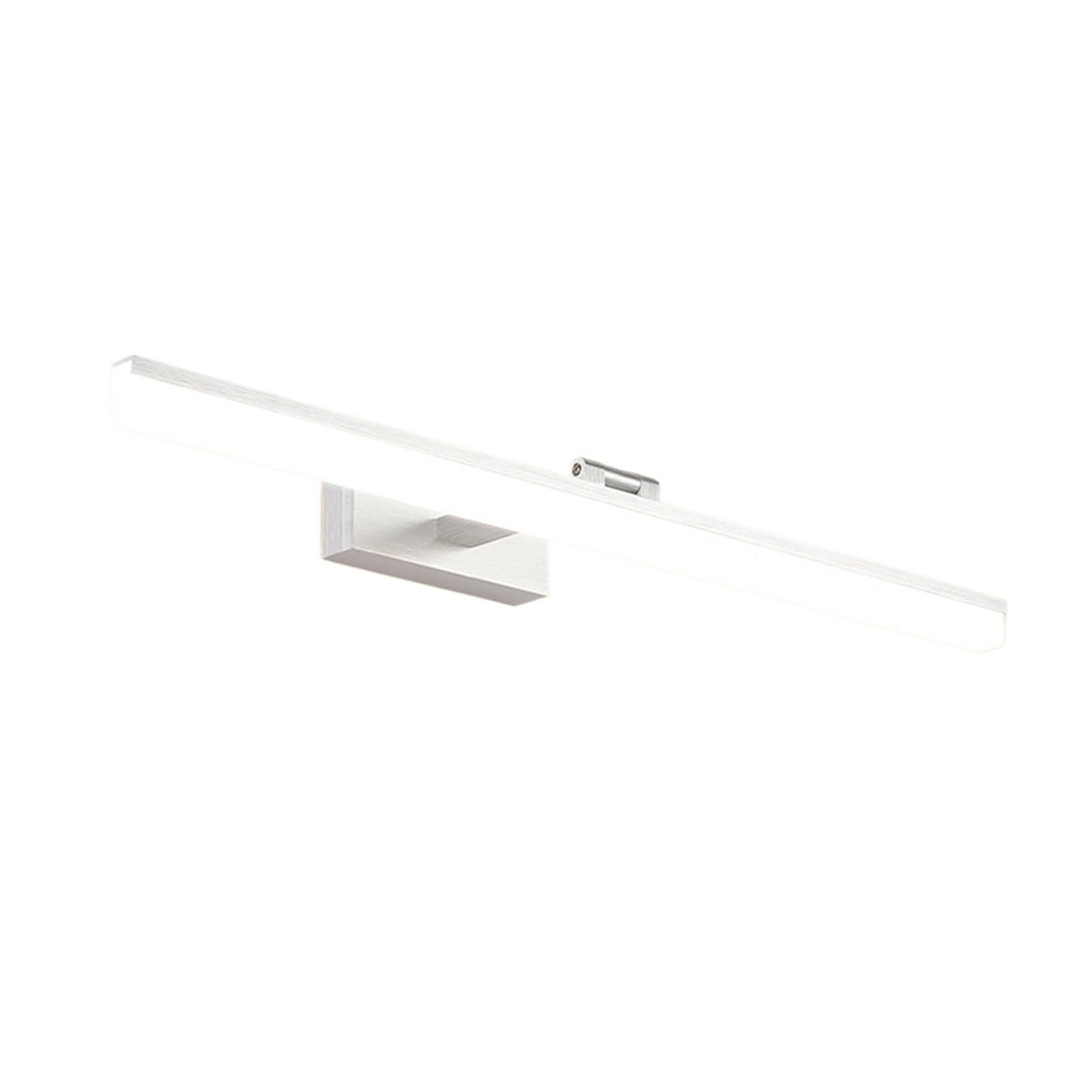 CUDTAPI LED Mirror Light Bathroom Wall Lamp, Mirror Lights Bathroom Cabinets 40cm 50cm For Picture Sconce Home Waterproof Makeup 12W(A silver,2700-3500K,50cm)